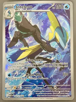 Pokemon TCG Inteleon - 142/132 - ME01: Mega Evolution Illustration Rare Card - Image 1