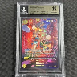 O-Nami OP06-101 SP R Alternative Art One Piece BGS 10 Graded Card 500 Years - Image 1