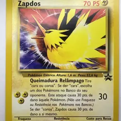 Pokemon Portuguese ZAPDOS Black Star Promo Card #23 - Image 3