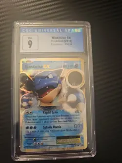 CGC 9 MINT Blastoise EX 21/108 Holo Ultra Rare XY Evolutions 2016 Pokemon Card - Image 1
