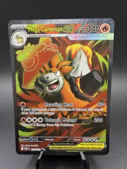 Mega Camerupt EX 156/132 Ultra Rare Holo - Mega Evolution Pokemon TCG Card - Image 1