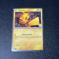 Pikachu 051/162 Holo Stamped Pokemon Day 2026 Promo Pokemon Card - Image 1