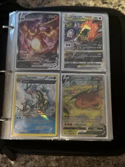 Pokemon Binder With 43 Cards - Image 1
