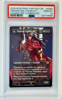 *PSA GEM MINT 10* 2025 MTG FF EN #0383 VINCENT/GALIAN BEAST CHARACTER-BRDRLESS - Image 4