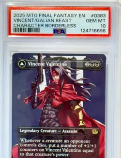 *PSA GEM MINT 10* 2025 MTG FF EN #0383 VINCENT/GALIAN BEAST CHARACTER-BRDRLESS - Image 5