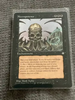 Necropotence Ice Age Regular - Magic The Gathering Mtg NM - Image 1