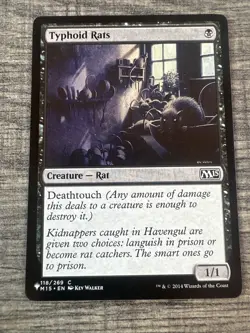 Magic the Gathering Typhoid Rats Mystery Booster MTG Free Shipping - Image 1
