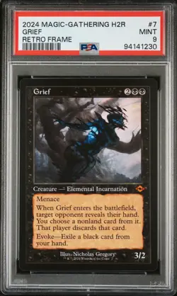 MTG Grief Retro Frame Modern Horizons 2 Timeshifts (MH2) Mythic #7 PSA 9 Mint - Image 1