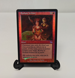 Burning Wish Judgement Foil MTG French Souhait brulant - HP - Image 1