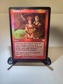 Burning Wish Judgement Foil MTG French Souhait brulant - HP - Image 2
