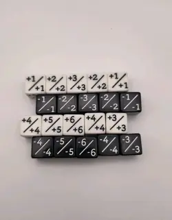 20x Counters White +1/+1 & Black -1/-1 Dice / for Magic: The Gathering CCG MTG - Image 1