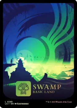 Swamp #289 Foil Full Art The Lost Caverns of Ixalan NM MTG - Image 1
