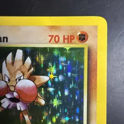 1999 Pokemon Wizards Base Set Holo Hitmonchan 7 /102 Holographic Rare - Image 3