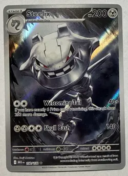 Steelix Illustration Rare 150/132 Mega Evolution POKEMON TCG NM/M - Image 1