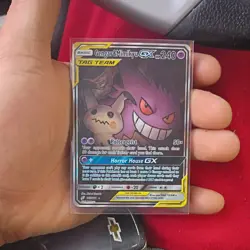 Pokemon Gengar & Mimikyu GX TAG TEAM Ultra Rare Full Art Holo 165/181 240 HP - Image 3