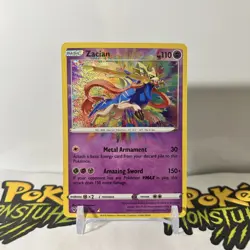 Zacian 082/185 - Pokemon TCG Vivid Voltage - Amazing Rare Holo - NM - Image 1