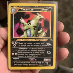 Pokemon Tyranitar 31/75 Neo Discovery Regular Rare WOTC 2001 TCG - Image 1