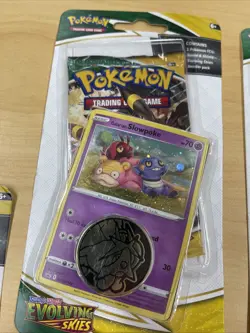 5x Evolving Skies Checklane Blister Pack Slowpoke - Sword & Shield Pokemon Lot - Image 3