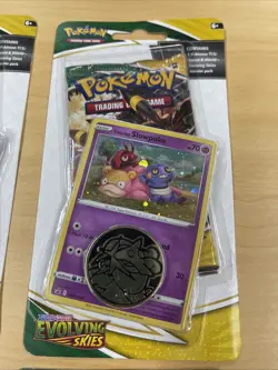 5x Evolving Skies Checklane Blister Pack Slowpoke - Sword & Shield Pokemon Lot - Image 4