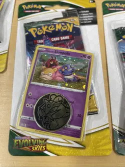 5x Evolving Skies Checklane Blister Pack Slowpoke - Sword & Shield Pokemon Lot - Image 5