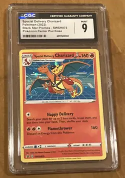2022 Pokemon Special Delivery Charizard #SWSH075 Pokemon Center Holo BSP CGC 9 - Image 3