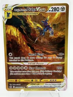 Pokemon Crown Zenith Origin Forme Dialga VSTAR GG68/GG70 Gold - Image 2