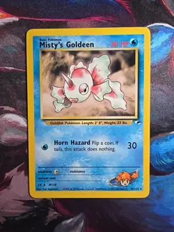 Pokemon Misty's Goldeen 030/132 Gym Heroes Unlimited Non Holo Rare - Image 1