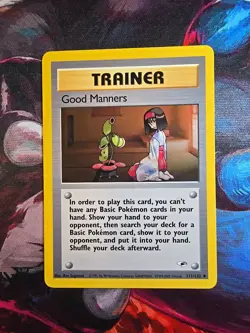 Pokemon Good Manners 111/132 Gym Heroes Unlimited Lp - Image 1