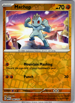 🔥Pokemon - Machop - Reverse Holo - Common - 066/165 - S & V: 151 - (NM)🔥 - Image 1