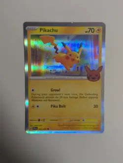 Pikachu - 062/193 - Common (Trick or Trade BOOster 2023) NM, English Pokemon Tri - Image 2