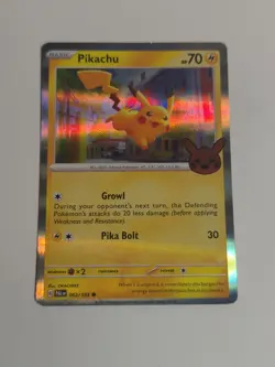 Pikachu - 062/193 - Common (Trick or Trade BOOster 2023) NM, English Pokemon Tri - Image 3