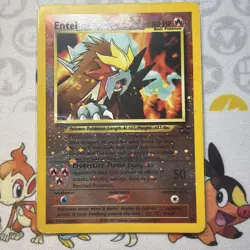 Entei Black Star Movie Promo 34 English Damaged Pokemon TCG - Image 1