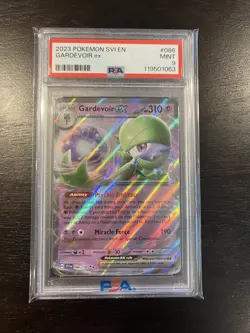 2023 POKEMON SVI EN-SCARLET & VIOLET #086 GARDEVOIR EX PSA 9 MINT - Image 4