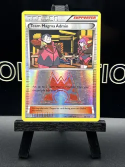 Pokemon TCG - Team Magma Admin 29/34 - Reverse Holo Rare! XY Double Crisis LP - Image 2