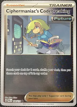 Ciphermaniac's Codebreaking 104/131 Prismatic Evolutions Reverse Holo Pokemon - Image 1