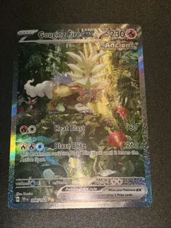 Pokemon Temporal Forces 2024 Special Illustration Gouging Fire EX 204/162 - Image 1