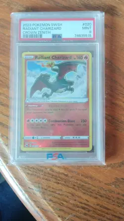Pokemon Radiant Charizard Crown Zenith 020/159 Holo Radiant Rare PSA 9 2023 - Image 1