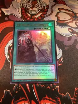 The Fallen & The Virtuous CH01-EN019 Ultra Rare 1st Edition NM Yugioh - Image 1