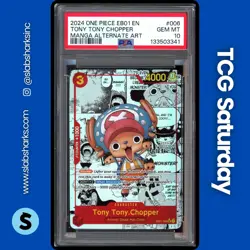 2024 ONE PIECE EXTRA BOOSTER MEMORIAL COLL. TONY.TONY.CHOPPER MANGA RARE PSA 10 - Image 1