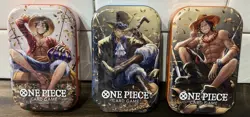 One Piece TCG: Vol 2, 3 PROMO TINS LUFFY, ACE, ACE, ENGLISH - Image 1