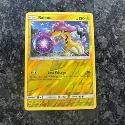 Raikou SM Lost Thunder Reverse Holo Card 79/214 Near Mint Pokemon TCG - Image 1