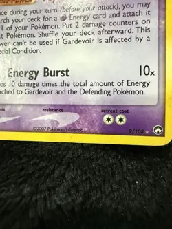 Pokemon Gardevoir EX TCG Power Keepers Holo Card 9/108 - Image 2