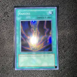 Near Mint x 1 Raigeki - LOB-053 - Super Rare - Unlimited Edition (Spell Card) - Image 1