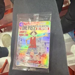 Bandai Namco One Piece CCG Monkey.D.Luffy US Voyage Promo Holo Card P-055 - Image 1