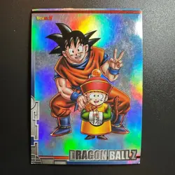 S1340 Son Goku & Gohan Holo Japanese Dragon Ball x Amada Card - Image 1