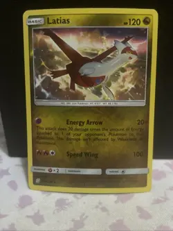 Pokemon SM Unified Minds Reverse Holo Latias Card 153/236 - Image 1