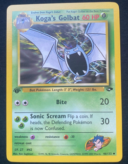 Pokemon Card Koga's Golbat Gym Challenge 1st Edition 46/132 (NM) - Image 1