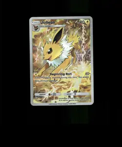 FAN-ART READ DESCRIPTION BELOW HOLO Jolteon Card Jolteon Pokemon Card p1 - Image 1