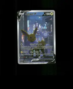 FAN-ART READ DESCRIPTION BELOW HOLO JOLTEON Card JOLTEON Pokemon Card p1 - Image 1