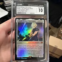 Cloud, Midgar Mercenary Final Fantasy Foil CGC Gem Mint 10 💎 - Image 1